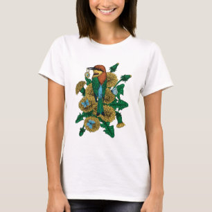 Camiseta A abelha come com o pingente do ouro