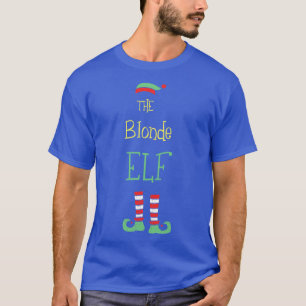 Camiseta A Abençoada Família Tee Matching Elf de Natal