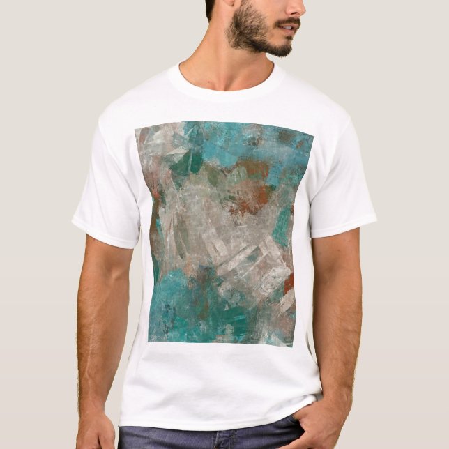 Camiseta A abstrato Psicodélica Cria Textura. (Frente)