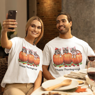 Camiseta A acção de graças é o Meow do gato