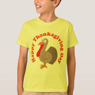 Camiseta A acção de graças feliz caçoa o t-shirt