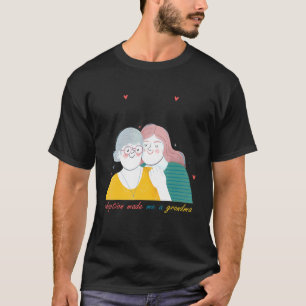 Camiseta a adoção fez de mim um dia avô para avó