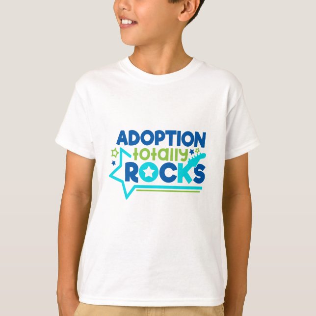 Camiseta A adopção balança totalmente o t-shirt (Frente)