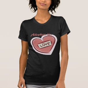 Camiseta A adopção é amor