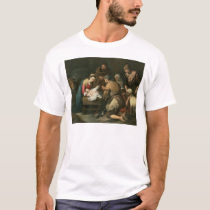 Camiseta A adoração dos pastores, c.1650