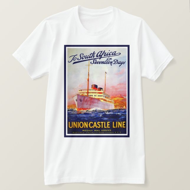 Camiseta A África do Sul em 17 dias (Frente do Design)