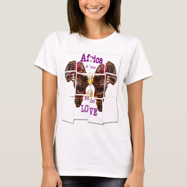 Camiseta A África é onde encontrei o Amor (Frente)