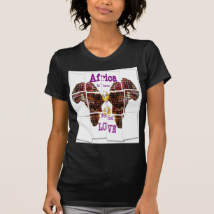 Camiseta A África é onde encontrei o Amor