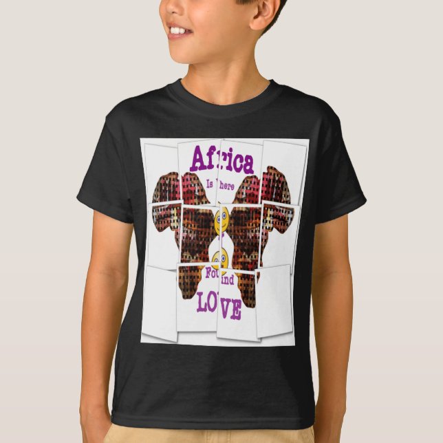 Camiseta A África é onde encontrei o Amor (Frente)