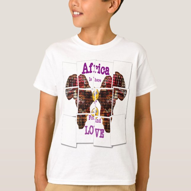 Camiseta A África é onde encontrei o Amor (Frente)