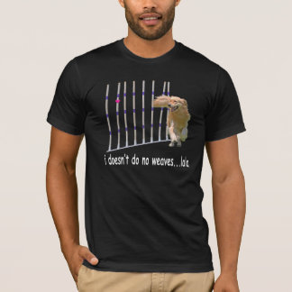 Camiseta A agilidade do golden retriever "tece" o t-shirt