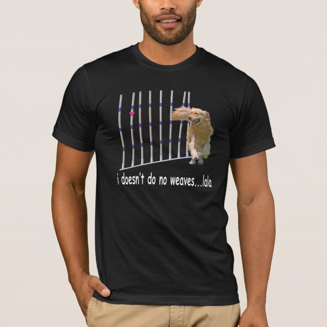 Camiseta A agilidade do golden retriever "tece" o t-shirt (Frente)