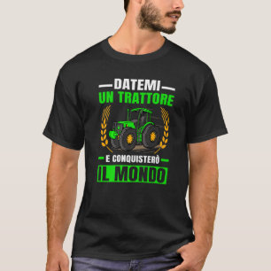Camiseta A Agricultura Me Dá Um Trator Eu Vou Conquistar O