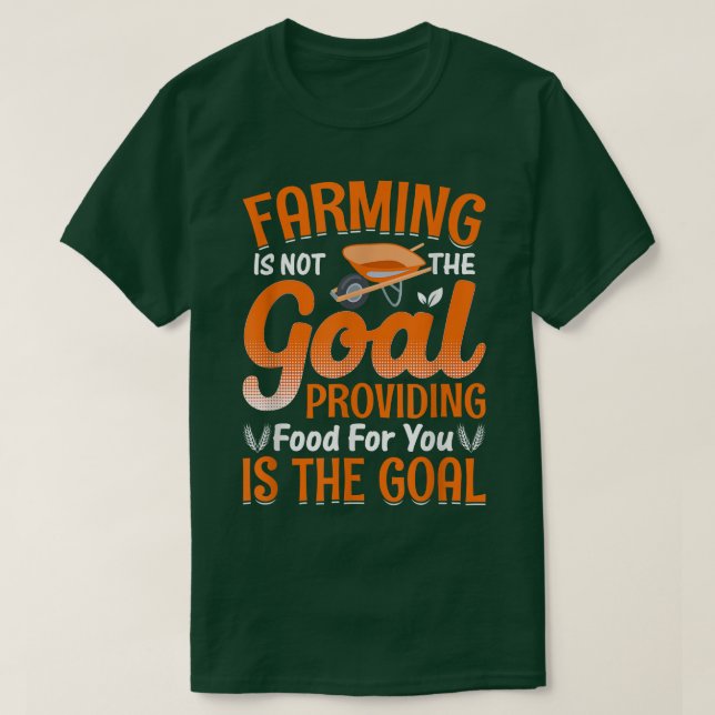 Camiseta A Agricultura Não É O Trator De Fazenda Engraçado  (Frente do Design)