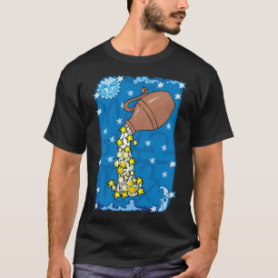 Camiseta A água de derramamento do vaso do Aquário stars 