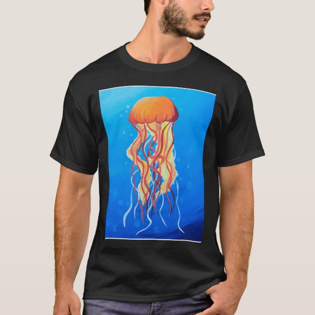 Camiseta A Água Profunda Água-Viva (Frente)