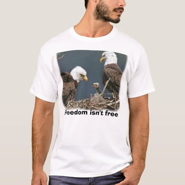Camiseta a águia, liberdade não está livre (Frente)