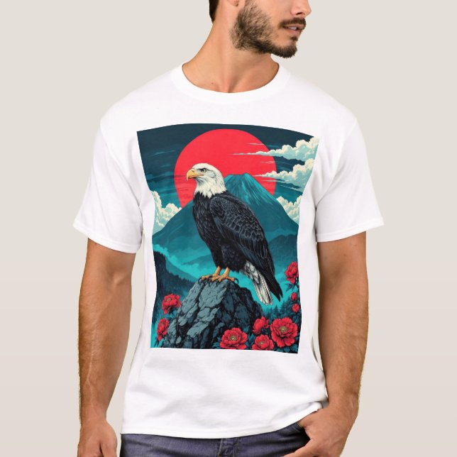 Camiseta A Águia na montanha (Frente)