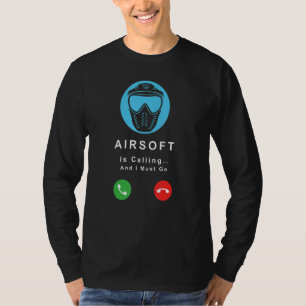 Camiseta A Airsoft está ligando e eu tenho que ir