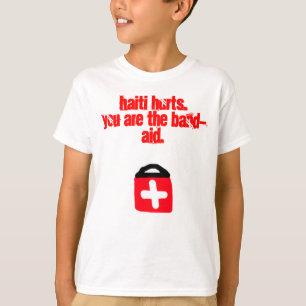 Camiseta A ajuda Haiti caçoa o T (os lucros vão a Haiti)