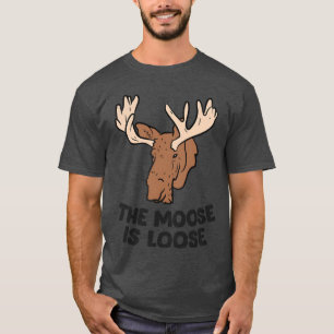 Camiseta A Alce É Moose Cuta Perdida Alavanca A Caça De Moo