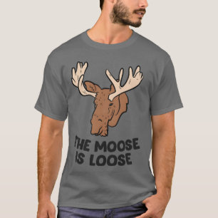 Camiseta A Alce É Moose Cuta Perdida Alavanca A Caça De Moo