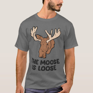 Camiseta A Alce É Moose Cuta Perdida Alavanca A Caça De Moo