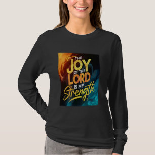 Camiseta A Alegria Do Senhor É A Minha Forte Bíblia Cristã