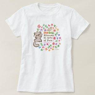 Camiseta A Alegria Floresce Apesar da Dor - Pebble the Gray