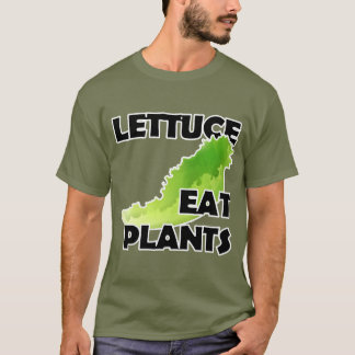Camiseta A alface come plantas - t-shirt do Vegan