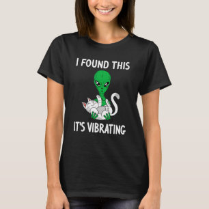 Camiseta A Alienígena Confusa Encontra Garrafa De Corte