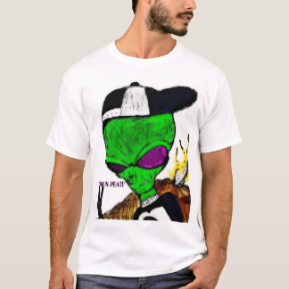 Camiseta A alienígena vem na paz