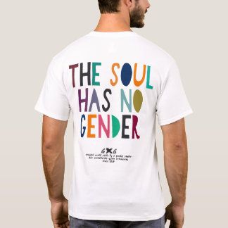 Camiseta A alma não tem gênero Paper Light, não-binário
