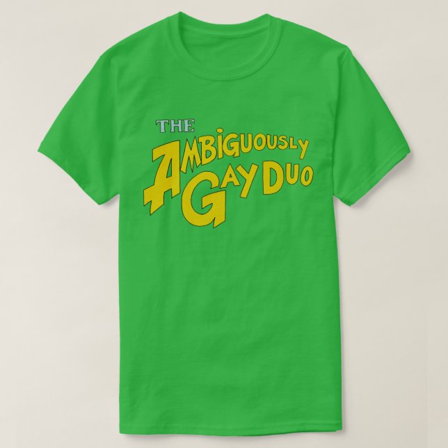Camiseta A ambígua Gay Duo (Frente do Design)