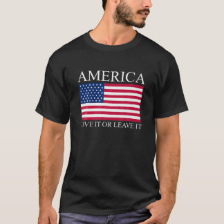 Camiseta A América Ama Ou Deixa-A Esconder A Noveldade 4º D