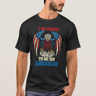 Camiseta A América Da Águia Orgulha-Se Da Bandeira American