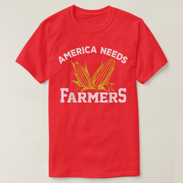 Camiseta A América do Agricultor precisa de agricultura de  (Frente do Design)