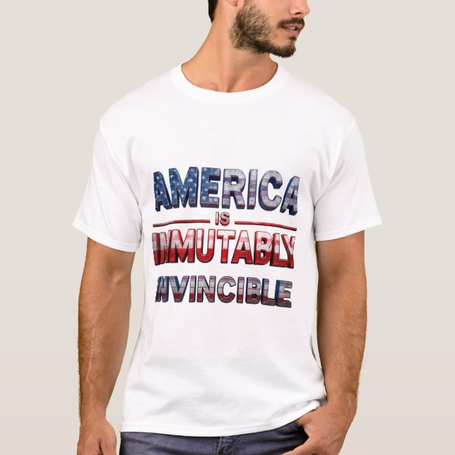 CAMISETA A AMÉRICA É IMMUTAMENTE INCIDIÁVEL (Frente)