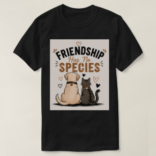 Camiseta A Amizade Não Tem Espécie