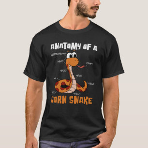 Camiseta A Anatomia Do Animal Corn Anatomia De Cobra Animal