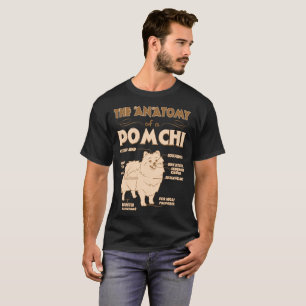 Camiseta A anatomia do presente dos amantes do animal de