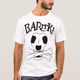 Camiseta A Anatomia Esquelética de um Cão Pirata