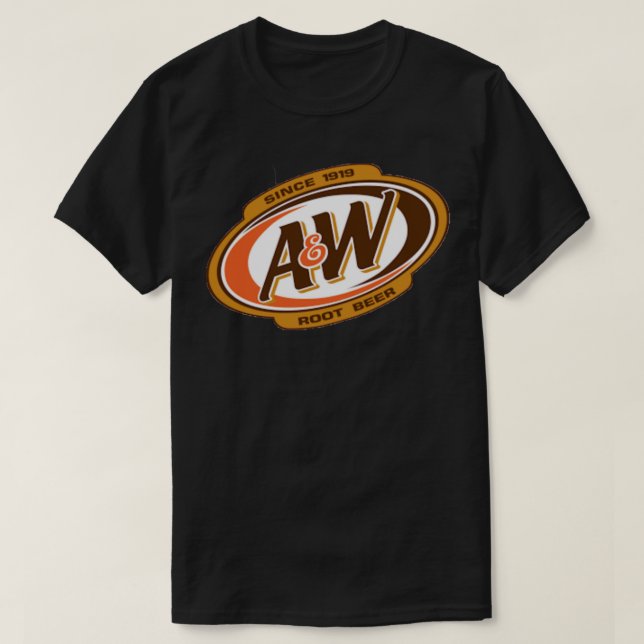 Camiseta A and W Root Beer Logo Since 1919      Classic T-S (Frente do Design)