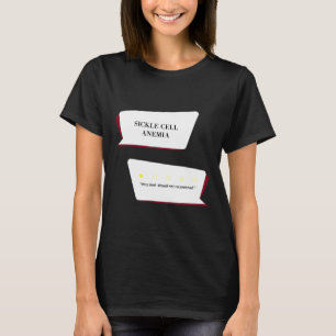 Camiseta A Anemia Das Células Falsiformes Revê-La Muito Mal