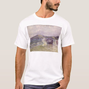 Camiseta A Angra de Alfred Sisley   da senhora, baía de