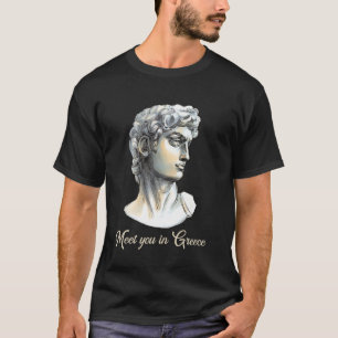 Camiseta A Antiga Estátua Grega Encontramo-Nos Na Grécia So