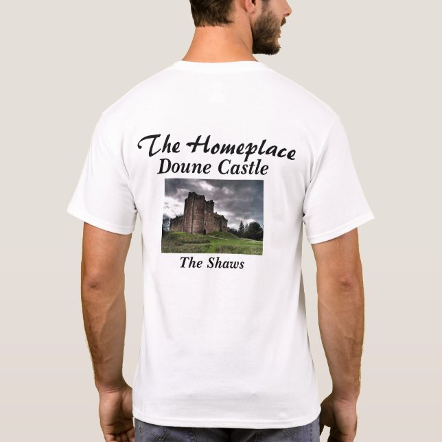 Camiseta A antiga família do Castelo de Doune Escocês dos S (Verso)