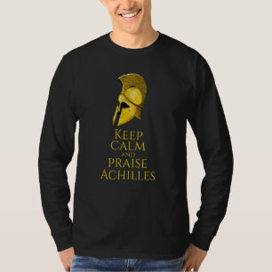 Camiseta A Antiga mitologia Grega Mantém-Se Calma E Louva A