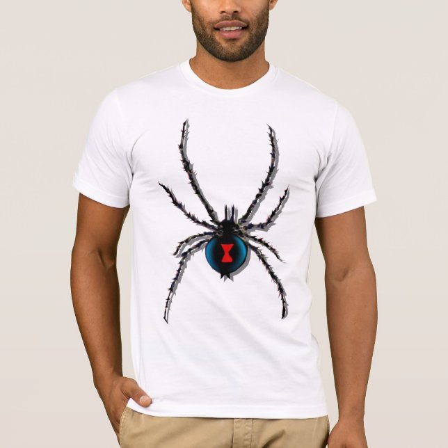Camiseta A aranha da viúva negra sombreou o t-shirt (Frente)