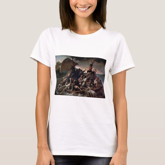 Camiseta A Arca da Medusa, Theodore Gericault (Frente)